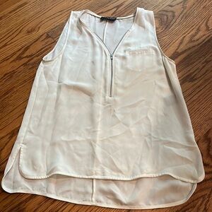 The Kooples Woman’s Cream Silk Tank Size S